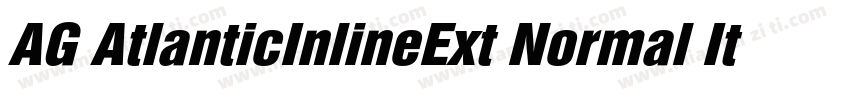 AG AtlanticInlineExt Normal Italic字体转换